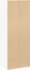 A tall, narrow, two-door cabinet or bookshelf with a white side and a wood-grain textured front. Voir les images du produit