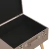 vidaXL Hocker mit Stauraum 3 Stk. Braun Stoff Produktbild-Vorschau 6