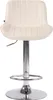 Barhocker HLO-CP68 Samt chrom  creme Produktbild-Vorschau 2