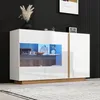 Sweiko Sideboard Commode brillante, panneau de particules Voir les images du produit 4