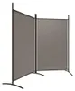 vidaXL 2-dielny paraván antracit 175x180 cm látka Náhľad obrázku produktu 4