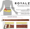 ROYALZ Vintage Ledergürtel Damen für Jeans Anzug Hosen Produktbild-Vorschau 6