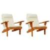 vidaXL Coussins d'adirondack 2 pcs. Tissu Oxford crème Voir les images du produit 4