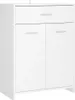 A white bathroom cabinet with a drawer and two doors, shown from the front. Náhled obrázku produktu
