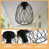 ZMH Lampa Sufitowa Czarna Vintage Lampa Sufitowa 1 Płomień Podgląd zdjęcia produktu 4
