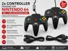 2x Controller passend für Nintendo 64 N64 – Gamepad Joypad Produktbild-Vorschau 1