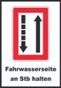 Fahrwasserseite an Steuerbordbord halten Symbol und Text A0 Produktbild-Vorschau 1