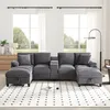 Merax 4-Sitzer U-förmiges Ecksofa, mit Bettkasten, Produktbild-Vorschau 2