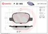 Brembo Bremsbelagsatz, Scheibenbremse Hinterachse P 23 065 Produktbild-Vorschau 7