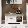 Bankje "Jasmin" in licht eikenhout - 93x49x41 cm (B x H x Productafbeelding-voorbeeld 2