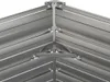vidaXL Letto rialzato arrugginito 129x129x77 cm Acciaio Anteprima dell’immagine prodotto 9