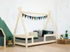 Kinderholzbett NAKANA in Form eines Tipis mit Seitenteil Produktbild-Vorschau 9