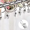 80 Stück Edelstahl Metall Vorhang Clips Mit Haken, Gardinen Produktbild-Vorschau 5