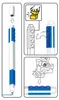 LEGO® Gelové pero s minifigurkou, modré - 1 ks Náhled obrázku produktu 5