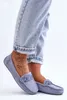 Damen Modische Wildleder Mokassins Blau Rabell 36 Produktbild-Vorschau 2