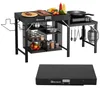 Warmounts Grilltisch Klappbar 110x45x75 cm, BBQ Produktbild-Vorschau 1