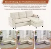 Trzyosobowa sofa rozkładana Merax z uchwytami na kubki, Podgląd zdjęcia produktu 10