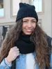styleBREAKER 2-Teiliges Schal und Mütze Kombi Set, Uni Produktbild-Vorschau 4
