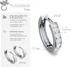 Damen Creolen Vision 925 Sterling Silber mit Zirkonia Produktbild-Vorschau 4