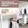 stolik konsolowy eluno wykonany z matowego białego metalu z Podgląd zdjęcia produktu 5