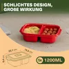 Viwares Bento Box 1200 ml s přihrádkami – sada 5 kusů, Náhled obrázku produktu 8