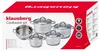 The image shows the packaging of a Klausberg cookware set. Anteprima dell’immagine prodotto