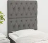 Kopfteile 2 Stk. Dunkelgrau 80x7x78/88 cm Stoff Produktbild-Vorschau 2