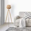 Stehlampe Modern Wohnzimmer Schlafzimmer Rattan Optik Boho Produktbild-Vorschau 3