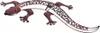 A decorative metal gecko sculpture. Produktbild-Vorschau