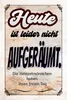 vianmo Holzschild 30x20 cm heute leider nicht aufgeräumt Produktbild-Vorschau 1