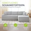 Juskys Sofa Coredo - Hellgrau, moderne Couch aus Cord mit Produktbild-Vorschau 2