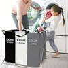 Velký skládací koš na prádlo Sorter prádla 3 přihrádky Náhled obrázku produktu 10
