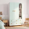 Kinderkleiderschrank 'Vaarentaa' mit 2 Türen 4 Schubladen Produktbild-Vorschau 1