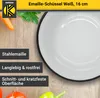 Karl Krüger 101161 Schüssel emailliert, weiß, Ø 16 cm Produktbild-Vorschau 2