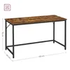 A product shot of a desk with dimensions indicated. Náhled obrázku produktu