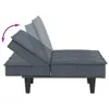 Schlafsofa mit Getränkehaltern Dunkelgrau Samt Produktbild-Vorschau 8