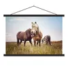 MuchoWow® Textilposter Pferde - Gras - Frühling 120x80 cm Produktbild-Vorschau 1