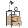 vidaXL Nachttisch Sonoma-Eiche 34x35,5x50 cm Holzwerkstoff Produktbild-Vorschau 4