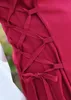 Mittelalterkleid Alvina, rot/natur mit Stickerei - Produktbild-Vorschau 10