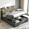 INONEFT Letto matrimoniale 140 x 190 cm, con sistema di Anteprima dell’immagine prodotto 1