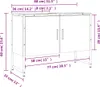 vidaXL Waschbeckenunterschrank Schwarz 80x33x60 cm Produktbild-Vorschau 7