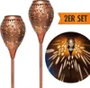 2 Stück LED Solarleuchten aus Metall in Kupfer-Vintage Produktbild-Vorschau 1