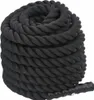 vidaXL Bojové lano čierne 12 m 9 kg Polyester Náhľad obrázku produktu 2