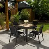 di volio Gartenstuhl Buti - Schwarz, Balkon- und Produktbild-Vorschau 9