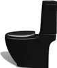 VidaXL Set per wc e bidet in Vetroceramica nero Anteprima dell’immagine prodotto 12