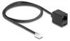 DeLOCK 88092, 1 m, RJ-11, RJ-45, Čierna, Samec, Samica Náhľad obrázku produktu 3