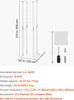 SucceBuy Présentoir pour fleurs de mariage 200x200x800 mm, Voir les images du produit 7
