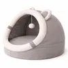 QLS Casa per gatti in peluche con cuscino 31x30x28 cm - Anteprima dell’immagine prodotto 2