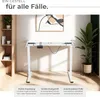 tectake® Tischgestell Melville 110 - 168 x 60 x 70 - 119 cm Produktbild-Vorschau 6