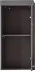 An empty, open gray cabinet with one shelf. Anteprima dell’immagine prodotto